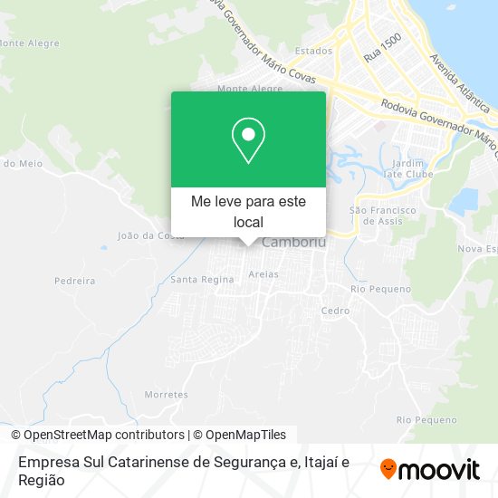 Empresa Sul Catarinense de Segurança e mapa