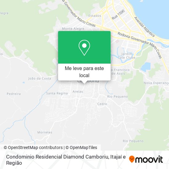 Condominio Residencial Diamond Camboriu mapa