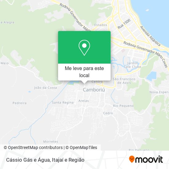 Cássio Gás e Água mapa