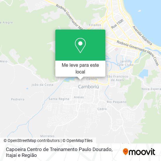 Capoeira Centro de Treinamento Paulo Dourado mapa