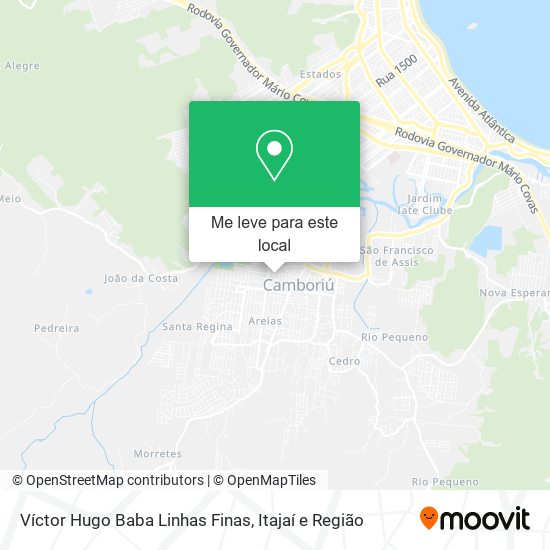 Víctor Hugo Baba Linhas Finas mapa