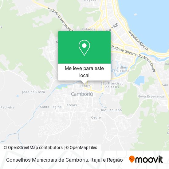 Conselhos Municipais de Camboriú mapa