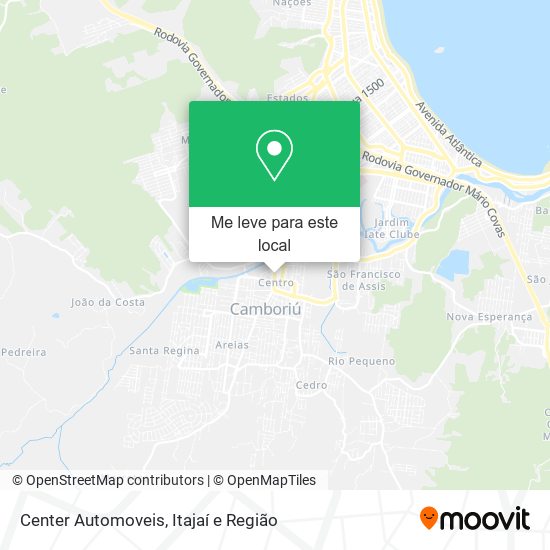 Center Automoveis mapa