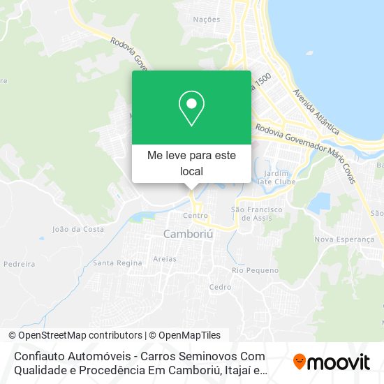 Confiauto Automóveis - Carros Seminovos Com Qualidade e Procedência Em Camboriú mapa