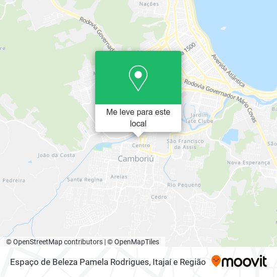 Espaço de Beleza Pamela Rodrigues mapa