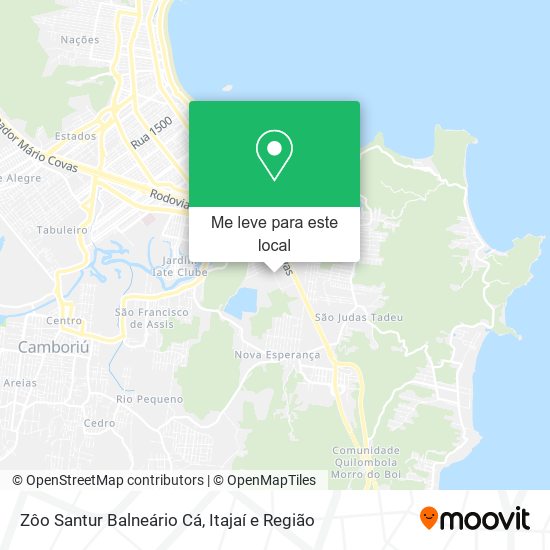 Zôo Santur Balneário Cá mapa