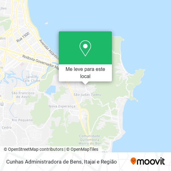 Cunhas Administradora de Bens mapa