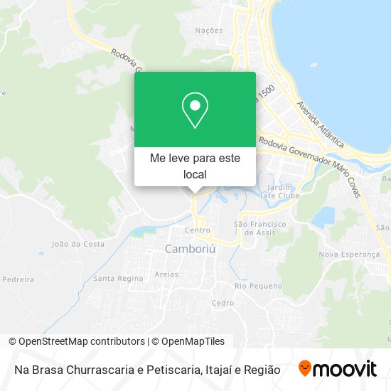 Na Brasa Churrascaria e Petiscaria mapa