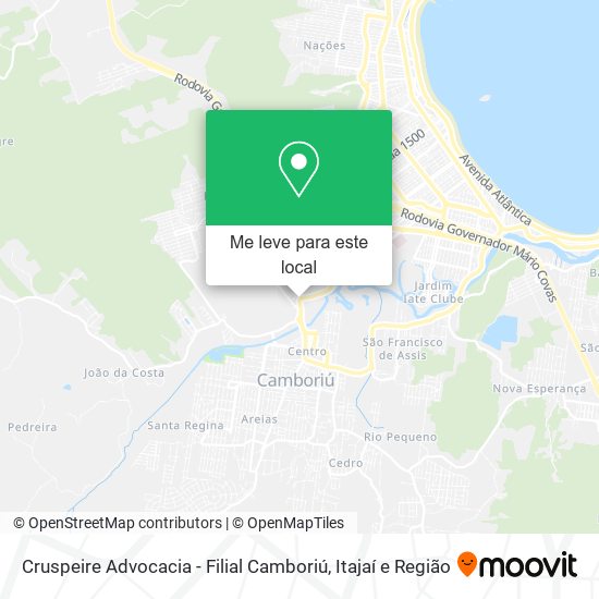 Cruspeire Advocacia - Filial Camboriú mapa