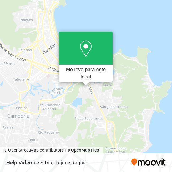 Help Vídeos e Sites mapa