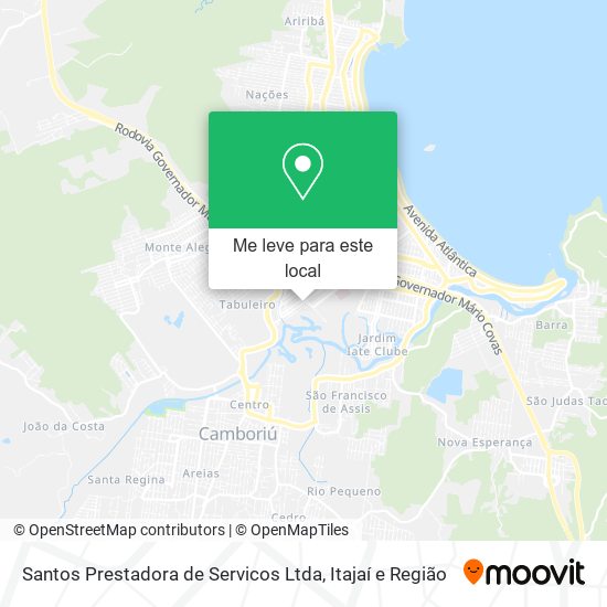 Santos Prestadora de Servicos Ltda mapa