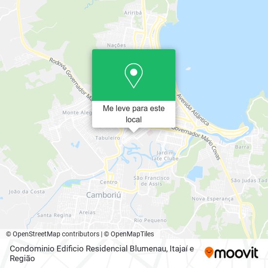 Condominio Edificio Residencial Blumenau mapa