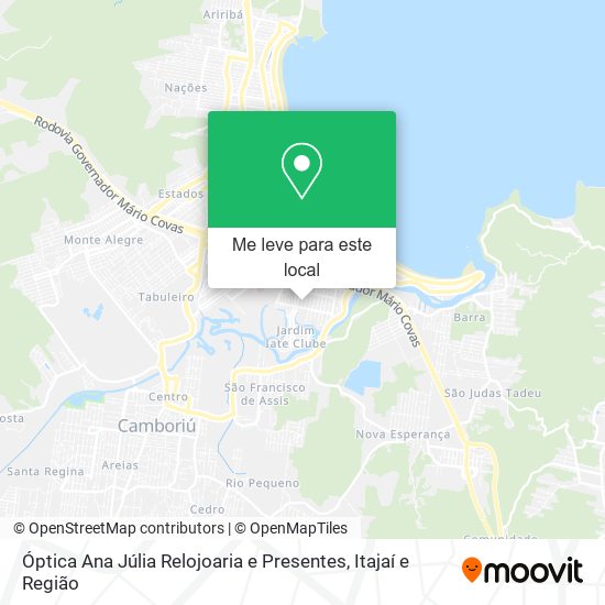 Óptica Ana Júlia Relojoaria e Presentes mapa