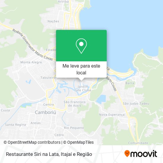 Restaurante Siri na Lata mapa