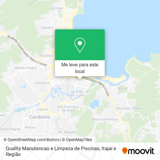 Quality Manutencao e Limpeza de Piscinas mapa