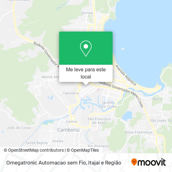 Omegatronic Automacao sem Fio mapa