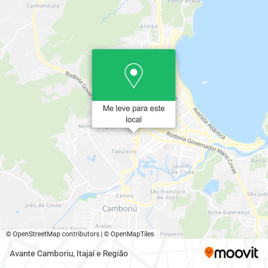 Avante Camboriu mapa