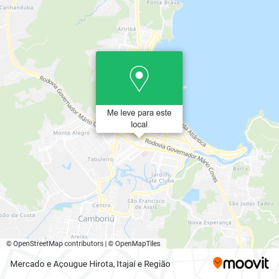 Mercado e Açougue Hirota mapa