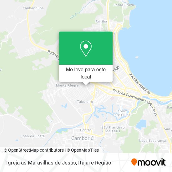 Igreja as Maravilhas de Jesus mapa