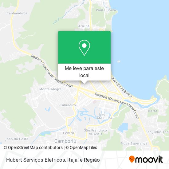 Hubert Serviços Eletricos mapa