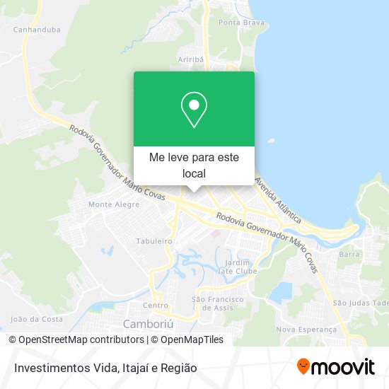 Investimentos Vida mapa