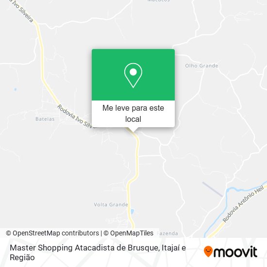 Master Shopping Atacadista de Brusque mapa
