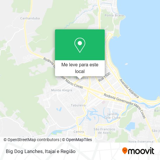 Big Dog Lanches mapa