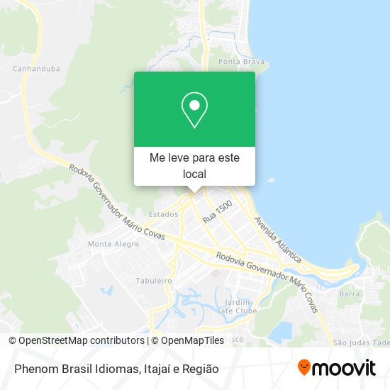 Phenom Brasil Idiomas mapa