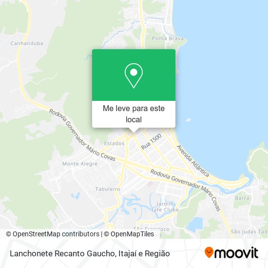 Lanchonete Recanto Gaucho mapa