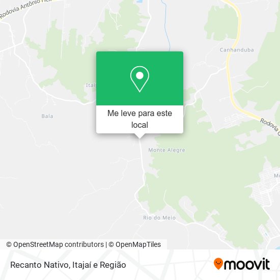 Recanto Nativo mapa