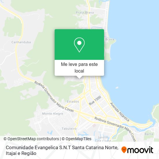 Comunidade Evangelica S.N.T Santa Catarina Norte mapa