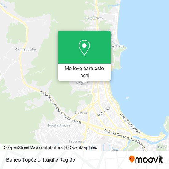 Banco Topázio mapa