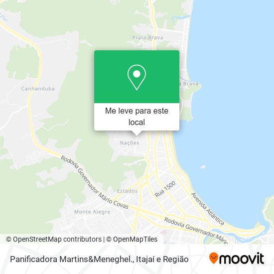 Panificadora Martins&Meneghel. mapa