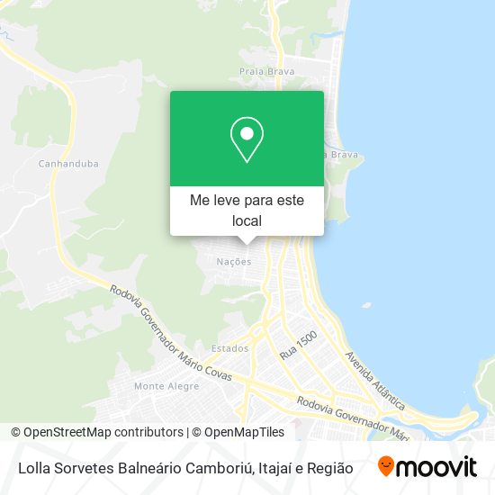 Lolla Sorvetes Balneário Camboriú mapa