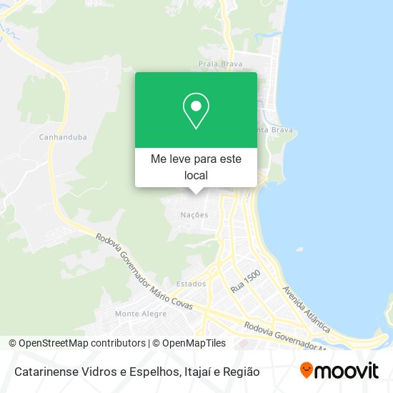 Catarinense Vidros e Espelhos mapa