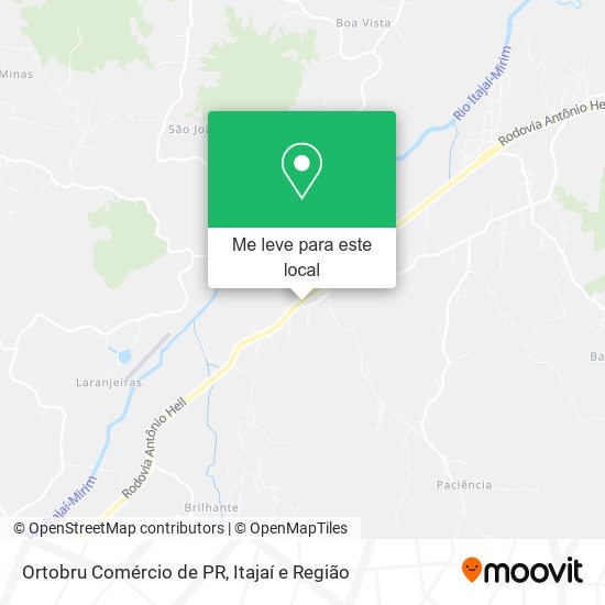 Ortobru Comércio de PR mapa
