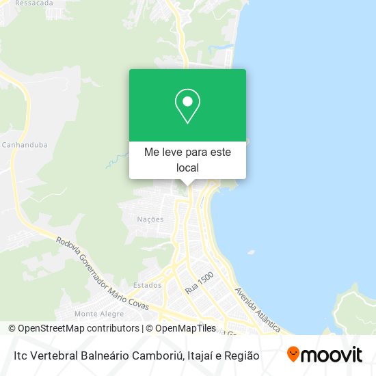 Itc Vertebral Balneário Camboriú mapa