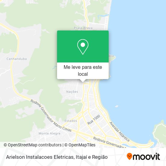 Arielson Instalacoes Eletricas mapa