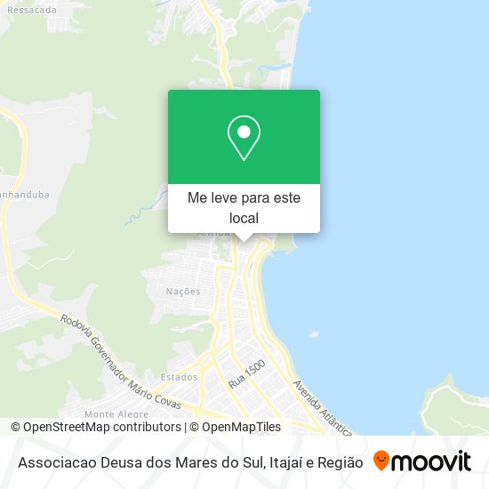 Associacao Deusa dos Mares do Sul mapa