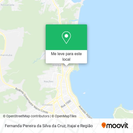 Fernanda Pereira da Silva da Cruz mapa