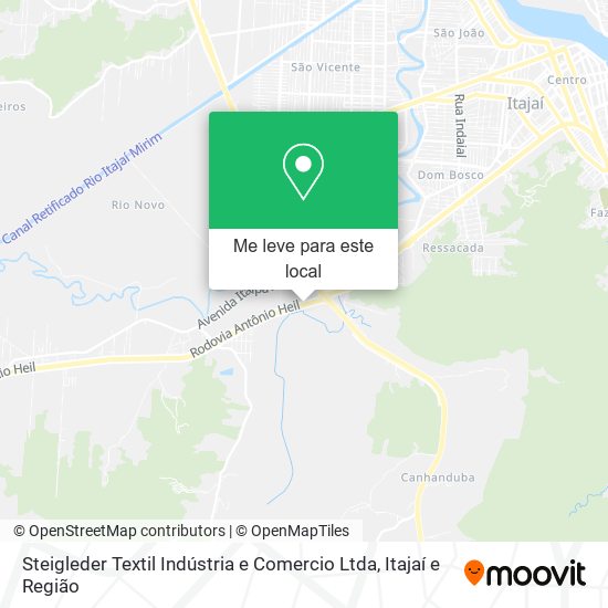 Steigleder Textil Indústria e Comercio Ltda mapa