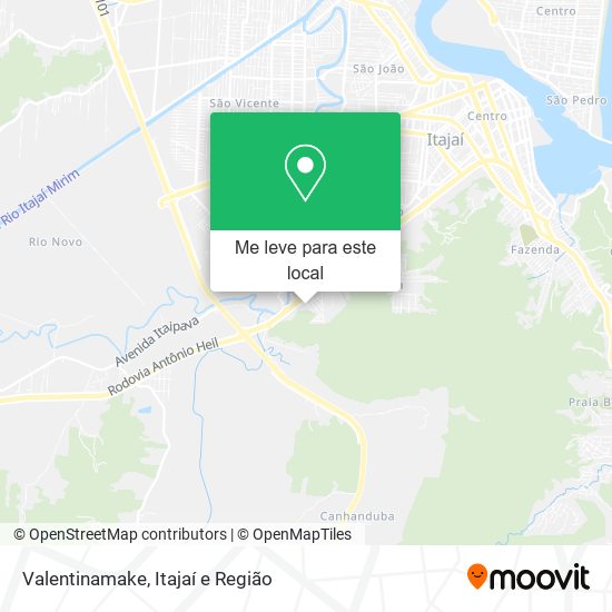 Valentinamake mapa