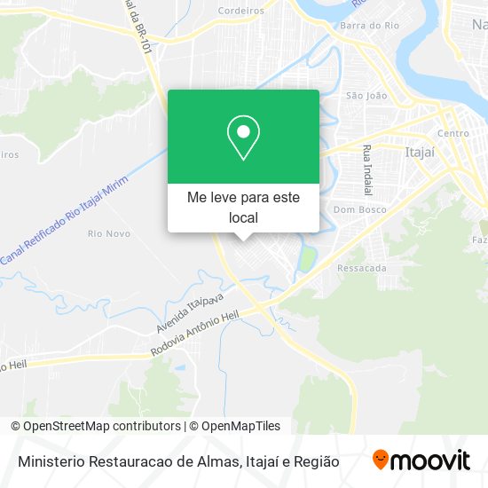 Ministerio Restauracao de Almas mapa