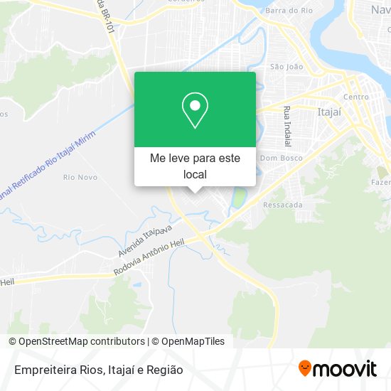 Empreiteira Rios mapa
