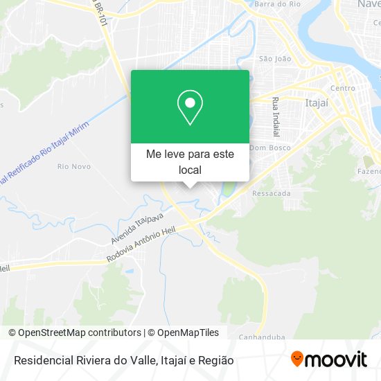 Residencial Riviera do Valle mapa