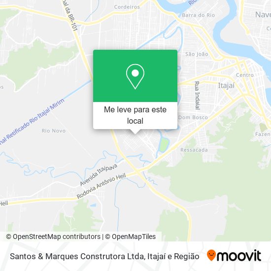 Santos & Marques Construtora Ltda mapa