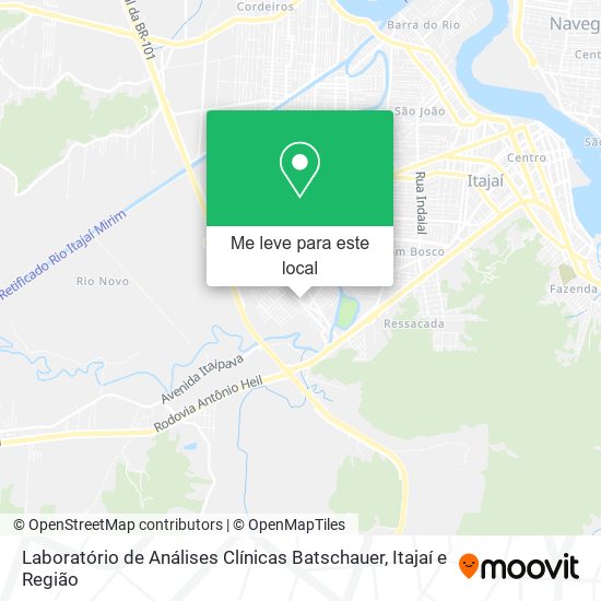 Laboratório de Análises Clínicas Batschauer mapa