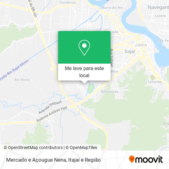 Mercado e Açougue Nena mapa