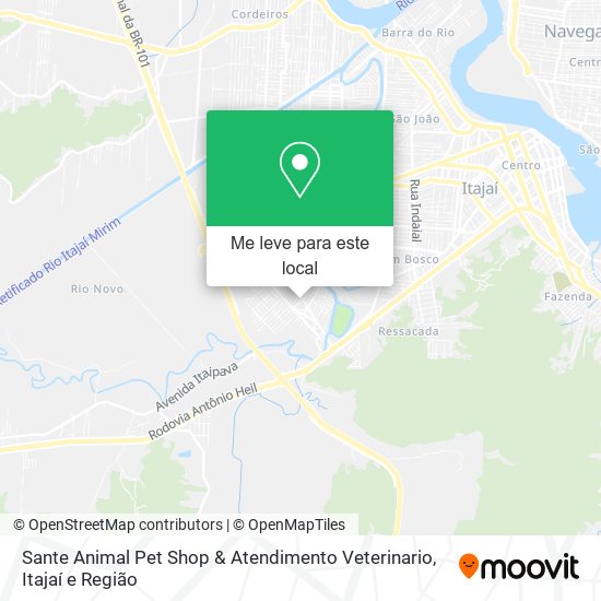 Sante Animal Pet Shop & Atendimento Veterinario mapa