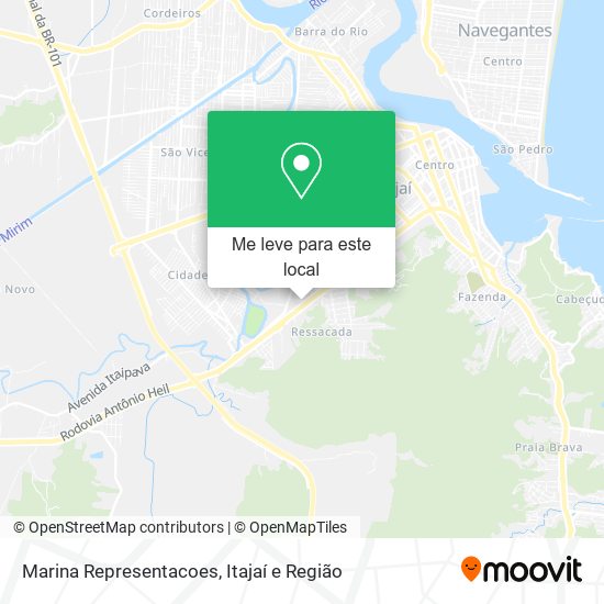Marina Representacoes mapa